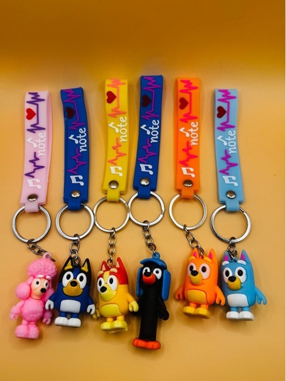 Dog and Friends 6PK Keychain Bundle New - Picture 3 of 3